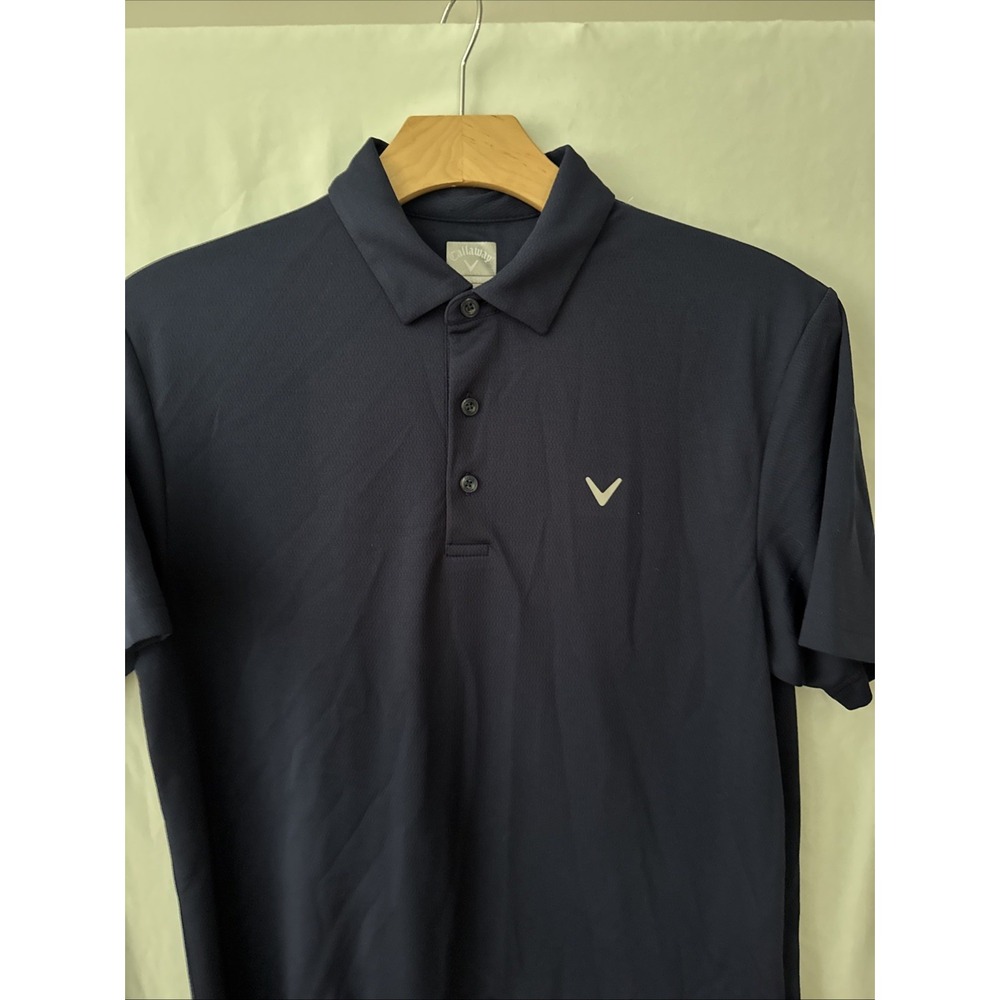 Opti-Dri Men's Medium Golf Polo Shirt Navy Short Sleeve Athletic Callaway